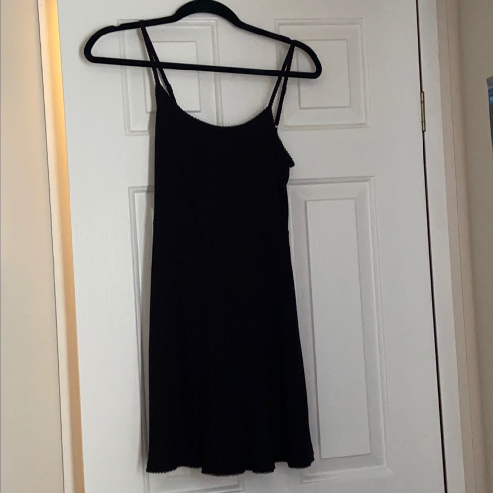 black mini dress